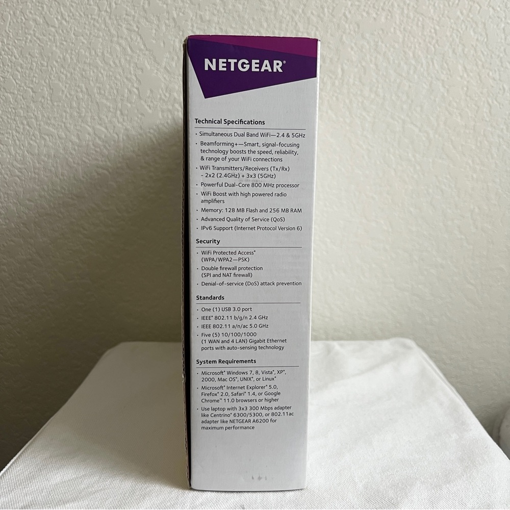 NETGEAR R6250 Smart Wi-Fi Router AC1600 Dual Band - Picture 3 of 4